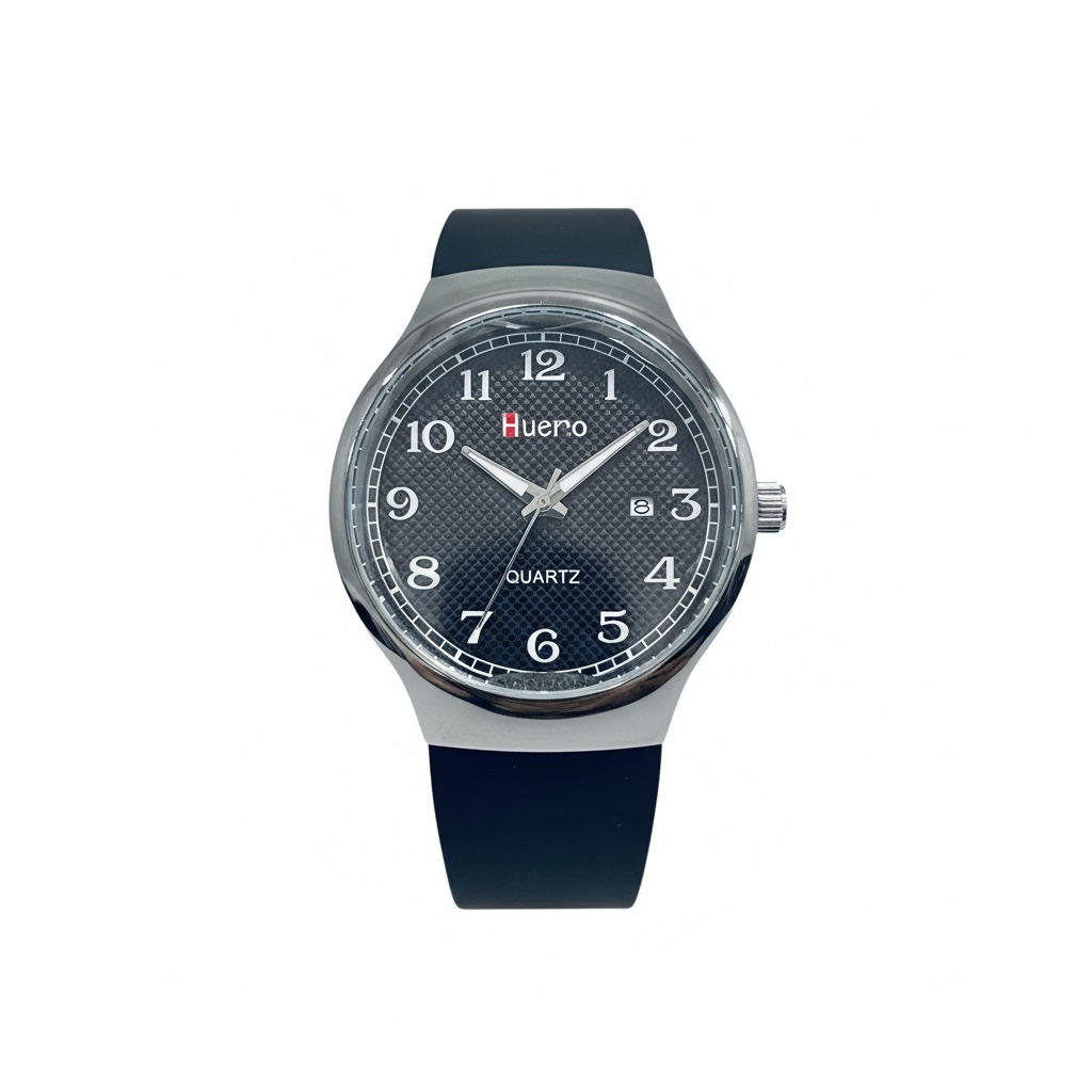 Montre homme chiffre date silicone