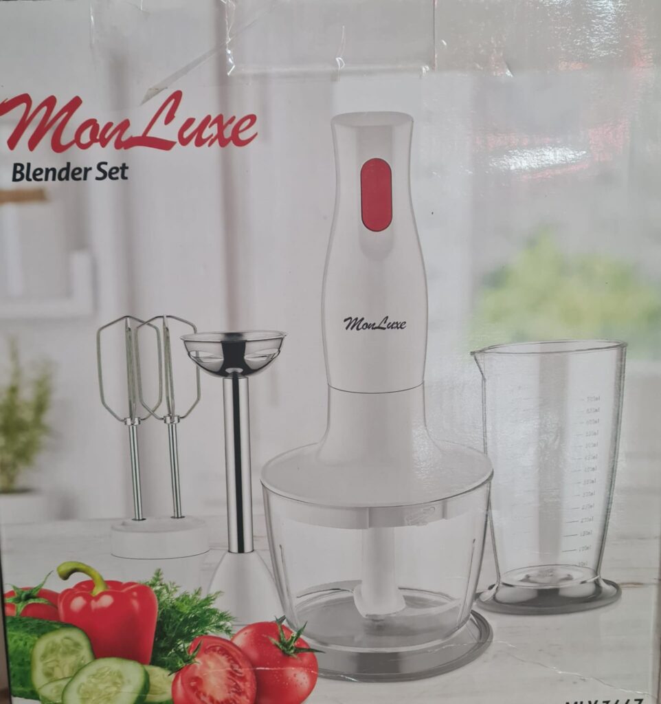 Mon-luxe 4 en 1 Mixeur en acier inoxydable