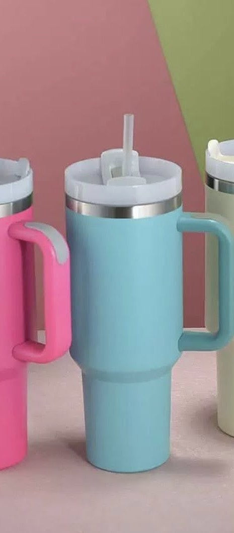 Mug Isotherme avec Paille et Poignée 1200ml 8-38-1
