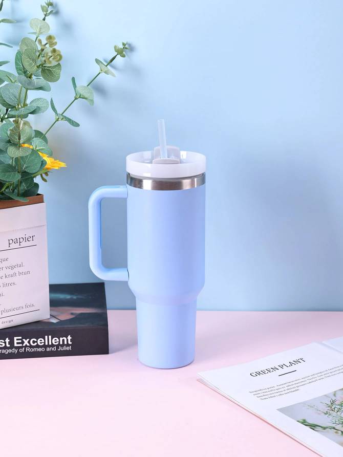 Mug Isotherme avec Paille et Poignée 1200ml 8-38-1