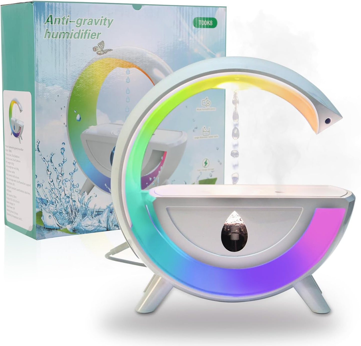 Humidificateur d'air Anti-gravité en Forme de Gouttes d'eau