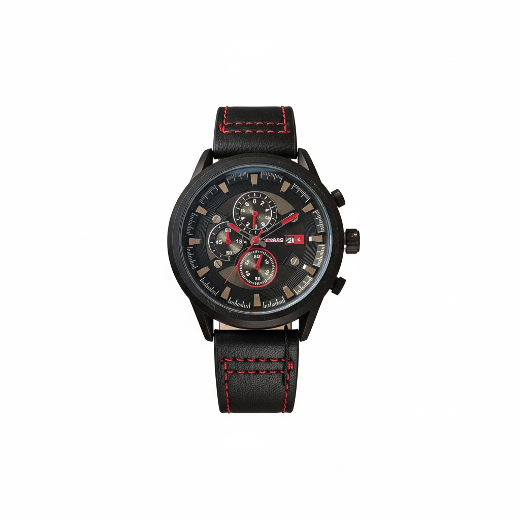 Montre homme FORRAD CUIR AVEC DATEUR
